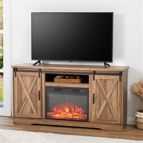 Scribner TV Stand For TVs Up To 65" with Fireplace Included, Entertainment Center with LED Lights. by Red Barrel Studio®. From $245.99 $269.99. ( 539) Fast Delivery. FREE Shipping. Get it by Mon. Feb 5.